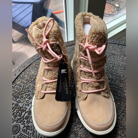 🤎NEW SOREL EXPLORER II JOAN COZY BOOTS CANOE CHALK 5.5 - Picture 8 of 11